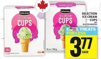 Food Basics SELECTION ICE CREAM CUPS offer