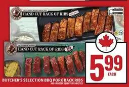 Food Basics BUTCHER'S SELECTION BBQ PORK BACK RIBS offer