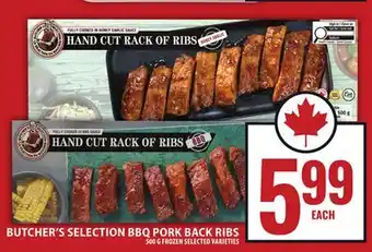 Food Basics BUTCHER'S SELECTION BBQ PORK BACK RIBS offer