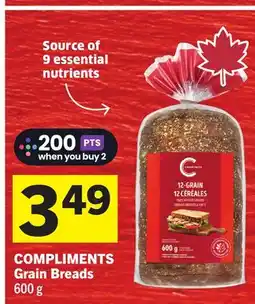 Foodland COMPLIMENTS Grain Breads offer