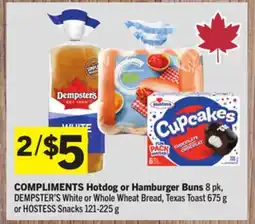 Foodland COMPLIMENTS Hotdog or Hamburger Buns offer