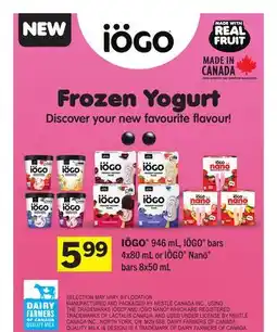 Foodland IÖGO 946 mL, IÖGO bars 4x80 mL or IÖGO Nanö bars 8x50 mL offer