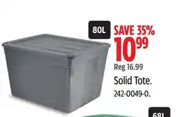 Canadian Tire Type A Solid Tote offer