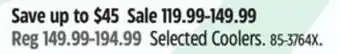 Canadian Tire Selected Coolers offer