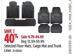 Canadian Tire MotoMaster Selected Floor Mats, Cargo Mat and Trunk Liner offer