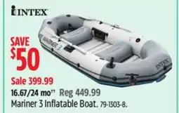 Canadian Tire Intex Mariner 3 Inflatable Boat offer