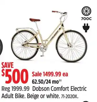 Canadian Tire Raleigh Dobson Comfort Electric Adult Bike offer