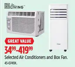 Canadian Tire Selected Air Conditioners and Box Fan offer