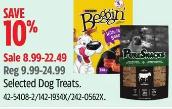 Canadian Tire Selected Dog Treats offer
