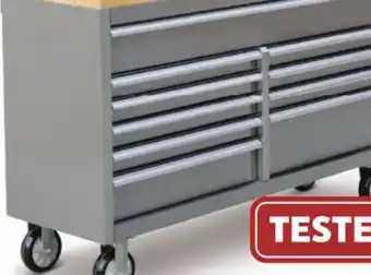 Canadian Tire 56˝ 10-Drawer Cabinet with Butcher- Block Top offer