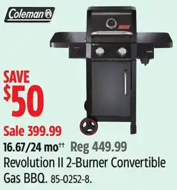 Canadian Tire Coleman Revolution II 2-Burner Convertible Gas BBQ offer