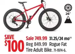 Canadian Tire Raleigh Rogue Fat Tire Adult Bike offer