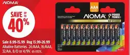 Canadian Tire Noma Alkaline Batteries offer