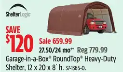 Canadian Tire Garage-in-a-Box RoundTop Heavy-Duty Shelter offer