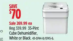 Canadian Tire 5-Pint Cube Dehumidifier offer
