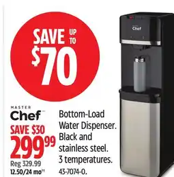 Canadian Tire Master Chef Bottom-Load Water Dispenser offer