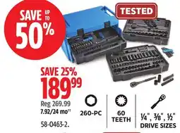Canadian Tire Mastercraft Socket Set offer