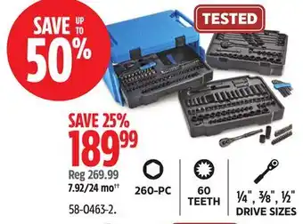 Canadian Tire Mastercraft Socket Set offer