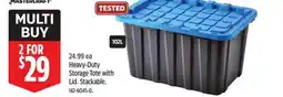 Canadian Tire Heavy-Duty Storage Tote with Lid offer