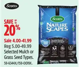 Canadian Tire Selected Mulch or Grass Seed Types offer