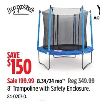 Canadian Tire 8´ Trampoline with Safety Enclosure offer