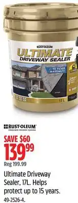 Canadian Tire Ultimate Driveway Sealer, 17L offer