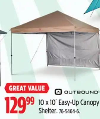 Canadian Tire 10 x 10´ Easy-Up Canopy Shelter offer