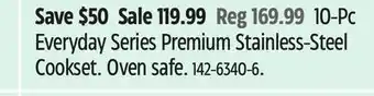 Canadian Tire Vida by Paderno Everyday Series Premium Stainless-Steel Cookset offer