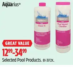 Canadian Tire Aquarius Selected Pool Products offer