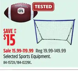 Canadian Tire Wilson Selected Sports Equipment offer