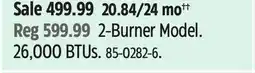Canadian Tire Vermont Castings 2-Burner Model offer