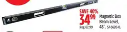 Canadian Tire Magnetic Box Beam Level, 48˝ offer