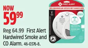 Canadian Tire First Alert Hardwired Smoke and CO Alarm offer