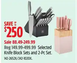 Canadian Tire Selected Knife Block Sets and 2-Pc Set offer
