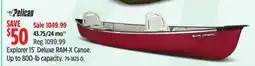 Canadian Tire Explorer 15´ Deluxe RAM-X Canoe offer