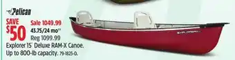 Canadian Tire Explorer 15´ Deluxe RAM-X Canoe offer