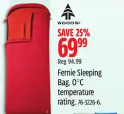 Canadian Tire Fernie Sleeping Bag offer