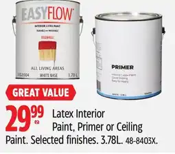 Canadian Tire Latex Interior Paint, Primer or Ceiling Paint offer