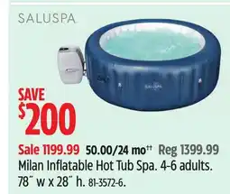 Canadian Tire Milan Inflatable Hot Tub Spa offer