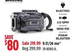 Canadian Tire Electric Pressure Washer offer