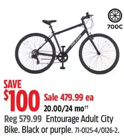 Canadian Tire Entourage Adult City Bike offer