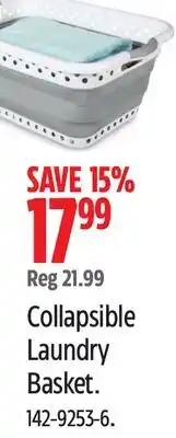 Canadian Tire Type-A Collapsible Laundry Basket offer