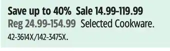 Canadian Tire Selected Cookware offer