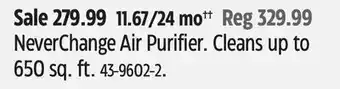Canadian Tire Shark NeverChange Air Purifier offer