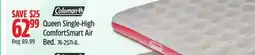 Canadian Tire Queen Single-High ComfortSmart Air Bed offer
