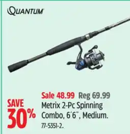 Canadian Tire Quantum Metrix 2-Pc Spinning Combo, 6´6˝, Medium offer