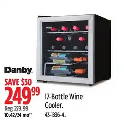 Canadian Tire Danby 17-Bottle Wine Cooler offer