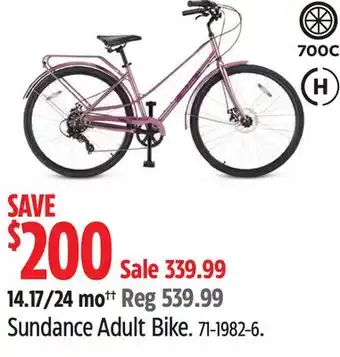 Canadian Tire Sundance Adult Bike offer