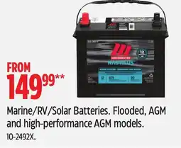 Canadian Tire MOTOMASTER Marine/RV/Solar Batterie offer