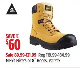 Canadian Tire Stanley Men's Hikers or 8˝ Boots offer
